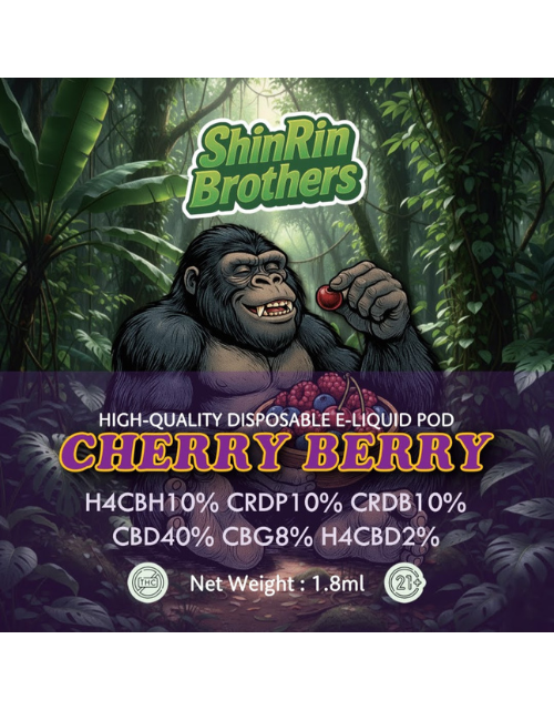H4CBH×CRDP×CRDB【CHERRY BERRY】1.8ml -ShinRin Brothers-